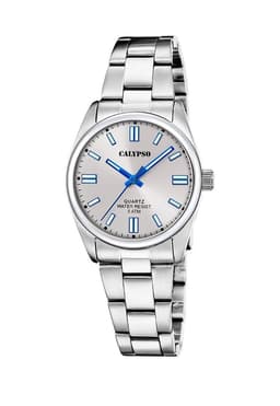 Reloj K5863/2 Calypso Gris Mujer Basic Plateado Metalico