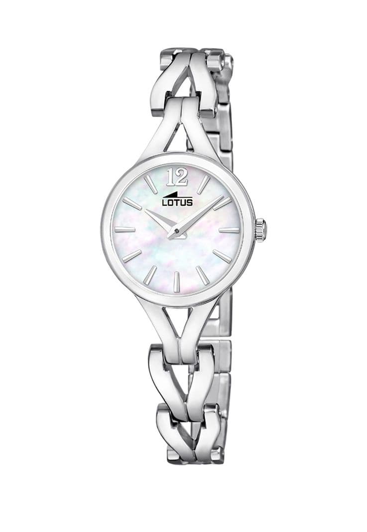 Reloj 19022/1 Lotus Blanco Mujer Bliss Plateado