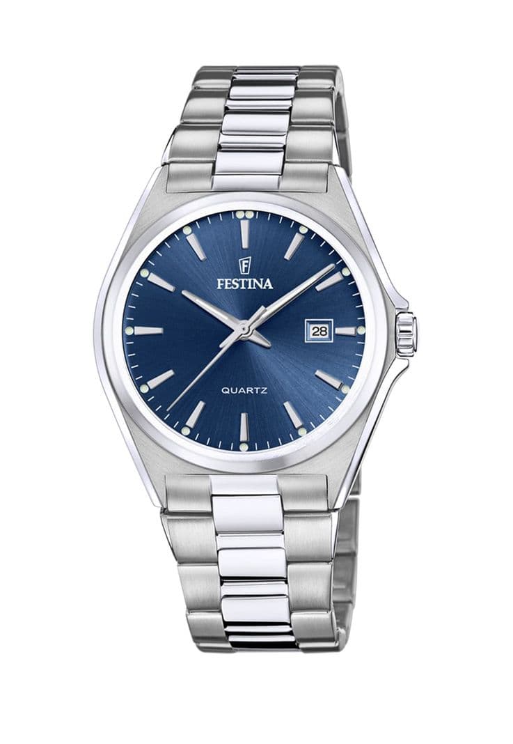 Reloj F20552/3 Festina Azul Hombre Acero Clasico Plateado Metalico