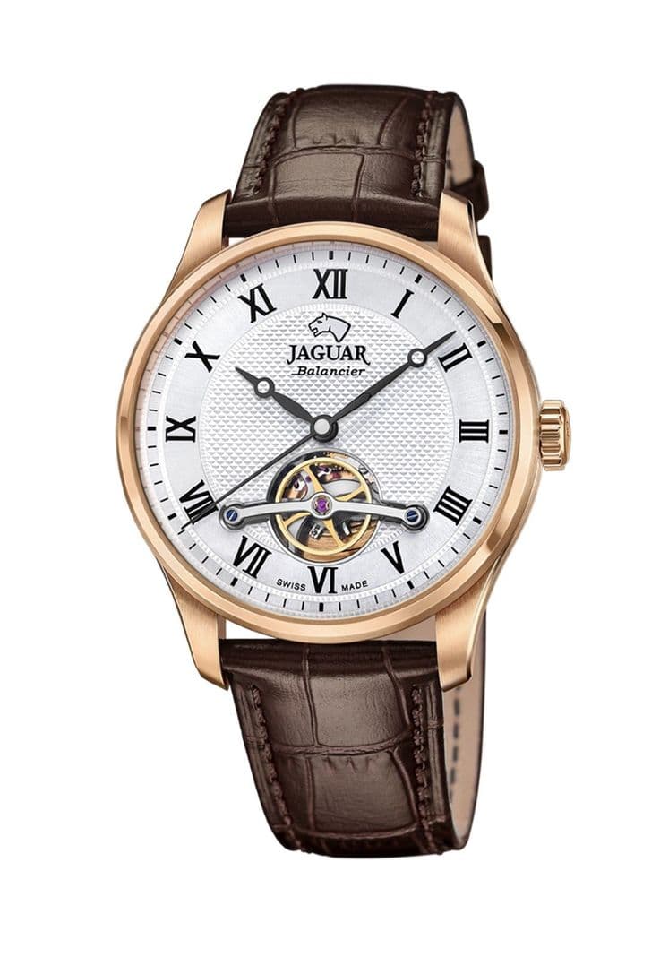 Reloj J967/2 Jaguar Plateado Mujer Automatico Cafe