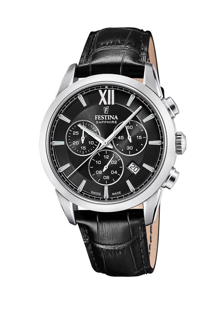 Reloj F20041/4 Festina Swiss Hombre Negro Chrono