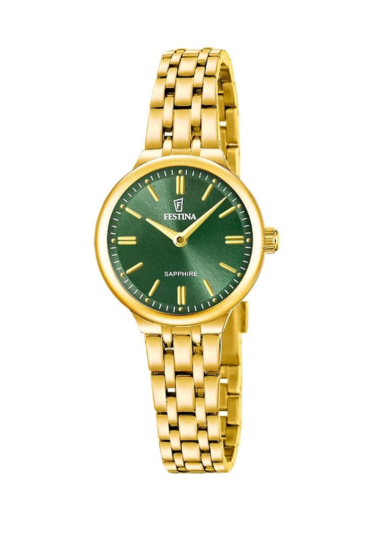 Reloj F20745/3 Festina Verde Mujer Mademoiselle Dorado