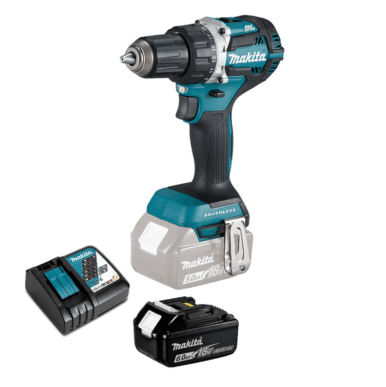 Taladro Atornillador 18v Brushless 54 Nm Makita (6 Ah)