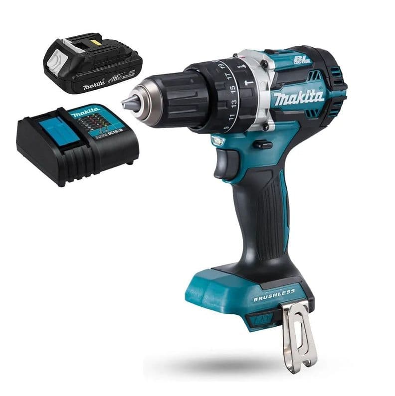 Taladro Atornillador Percutor 54 Nm 18v 1 5 Makita Dhp484 Verde