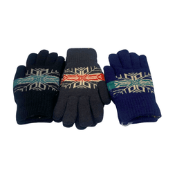 3 Pares Guante De Lana Termico Con Chiporro Unisex Invierno