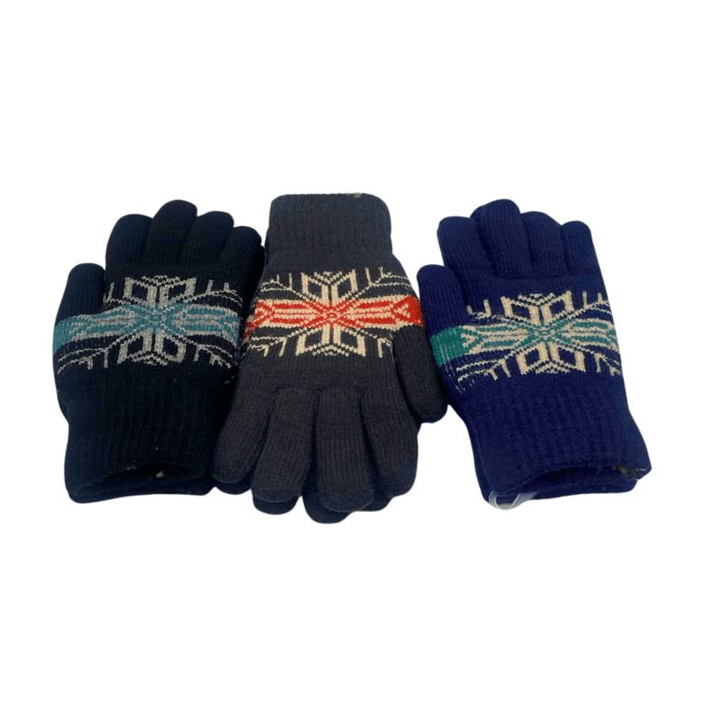3 Pares Guante De Lana Termico Con Chiporro Unisex Invierno