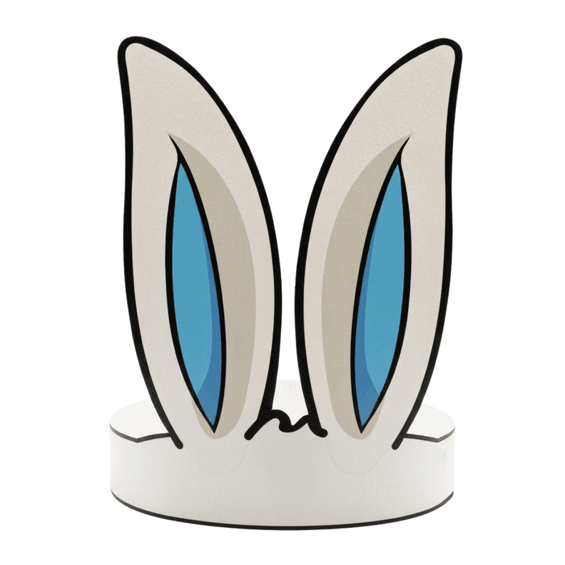 Pack 50 Cintillos Orejas De Conejo Pascua Resurreccion Carton Azul