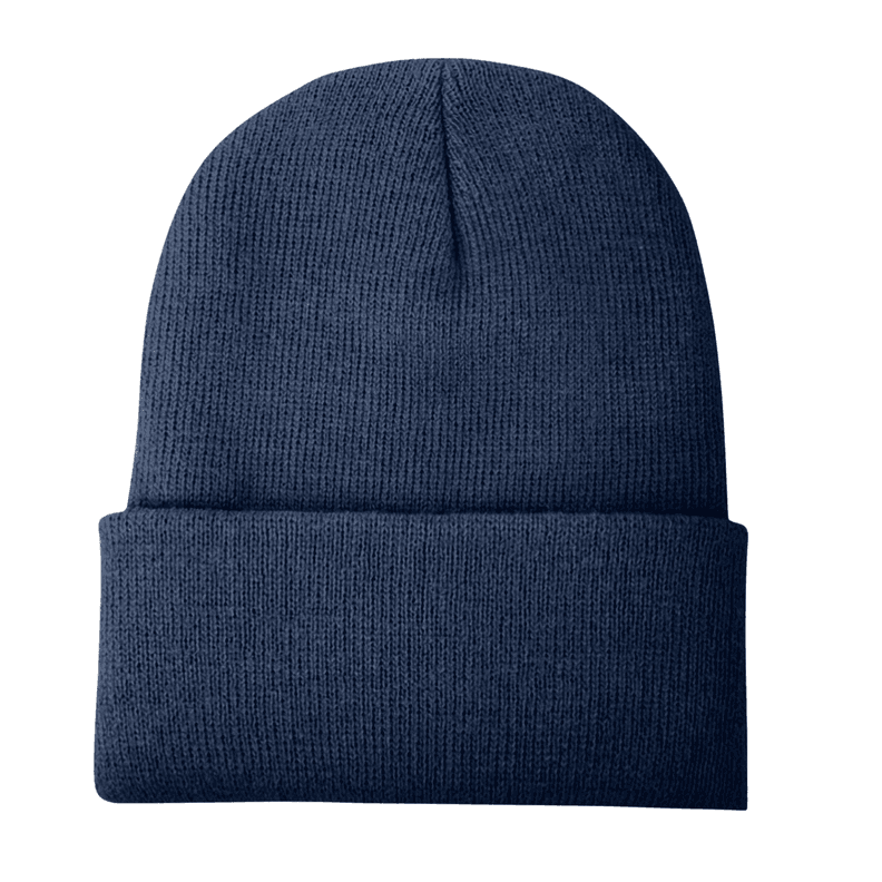 Pack 12 Gorros De Lana Invierno Hombre Mujer Con Interior Polar Azul Marino