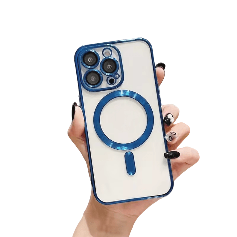 Carcasa Magsafe para iPhone 12 Pro / Lentes Azul