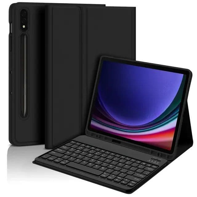 Funda con Teclado para Samsung Galaxy Tab S9 Plus / S9 FE Plus 12.4 inch Negro