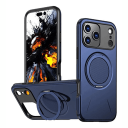 Carcasa Reforzada Proteccion Camara Para iPhone 17 Pro Max Azul