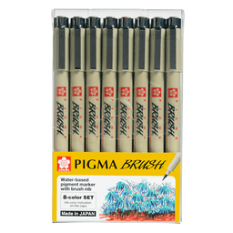 Set 8 Marcadores Sakura Pigma Brush