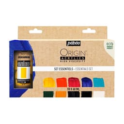 Set 10 Acrilico Pebeo Origin Colores Esenciales 60ml