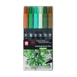 Set 6 Marcadores Acuarelables Koi Lettering Colores Natural