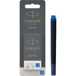 Cartucho de Tinta Parker Pluma Estandar x5 Azul