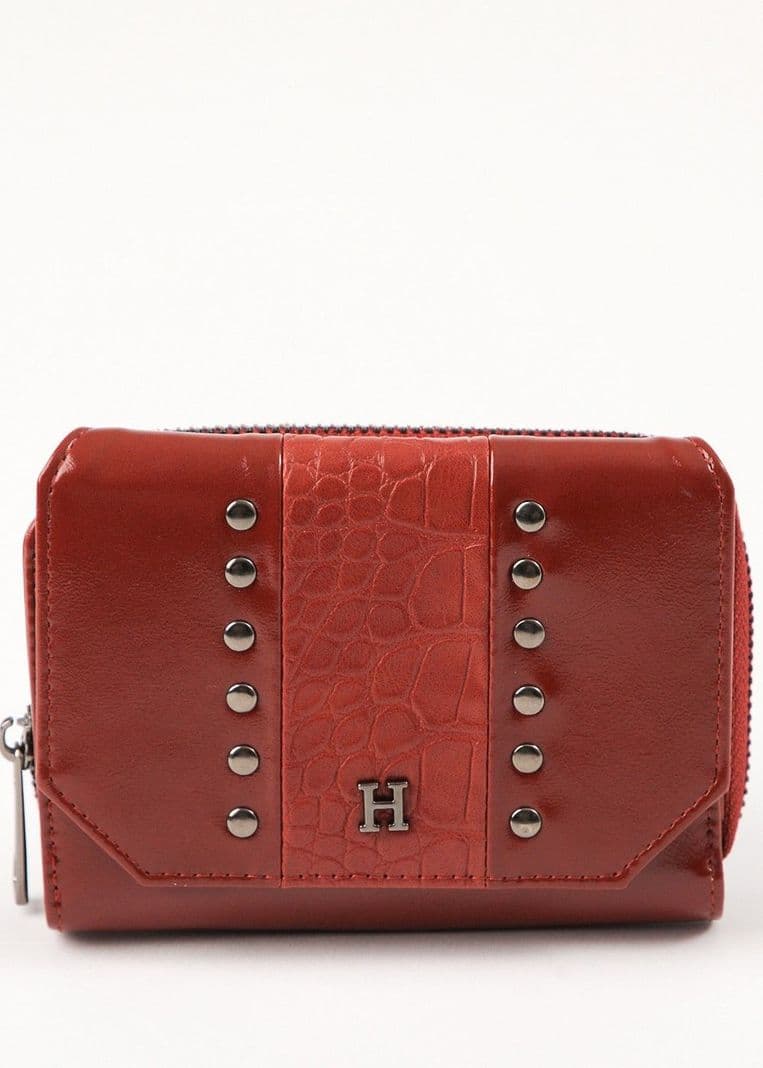 Billetera Chica Gema Burgundy Humana Burdeo