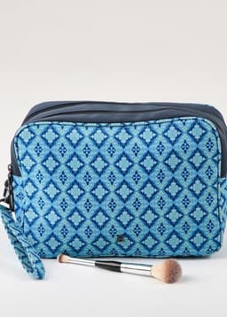 Cosmetiquero Grande Jota Blue Humana Azul