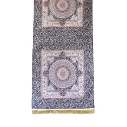 Camino de mesa 2 m Iznik Negro y Beige L