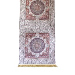 Camino de mesa 2 m Iznik Rojo y beige L