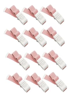 Torniquete Ligadura Elastico Hebilla Medicas Rosado 12 Unid