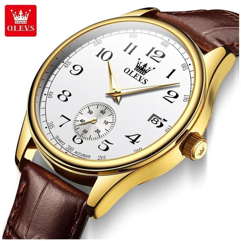 Reloj Analogo para Hombre con Movimiento Cuarzo Preciso Diseno Clasico Cafe