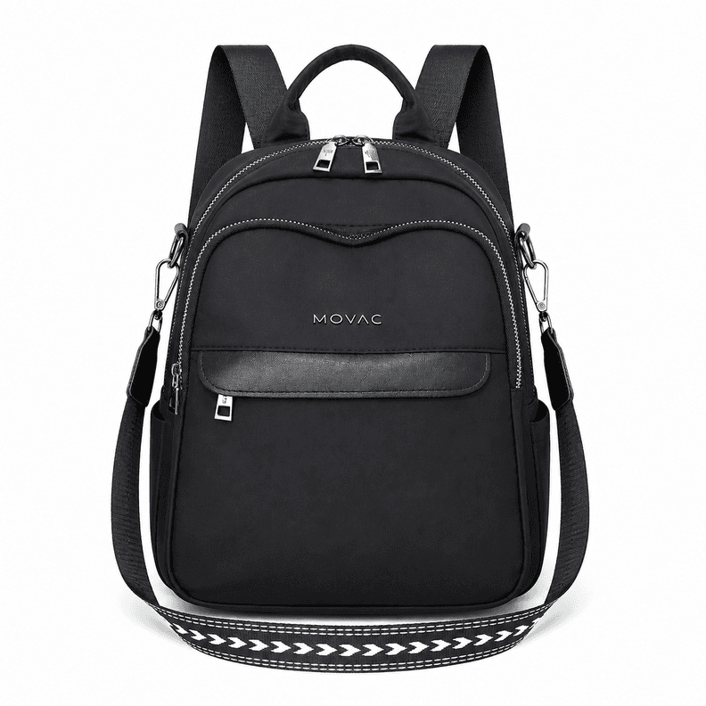 Mochila Cartera Bolso Juvenil Chic Elegante y Multifuncional Negro