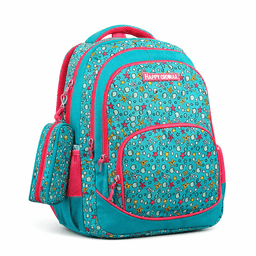 Mochila set escolar con estuche ni a Liviana y con m ltiples bolsillos regreso a clases Modelo Viral Turquesa