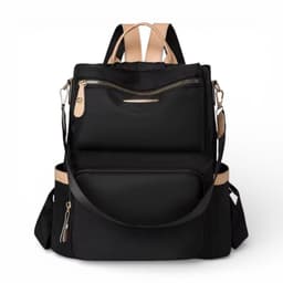 Mochila Mujer Antirrobo Impermeable Multifuncional Gran Capacidad Dise o Elegante Negro
