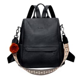 Mochila Movac Antirrobo Chic para Mujer de Cuero PU Multiuso Negro