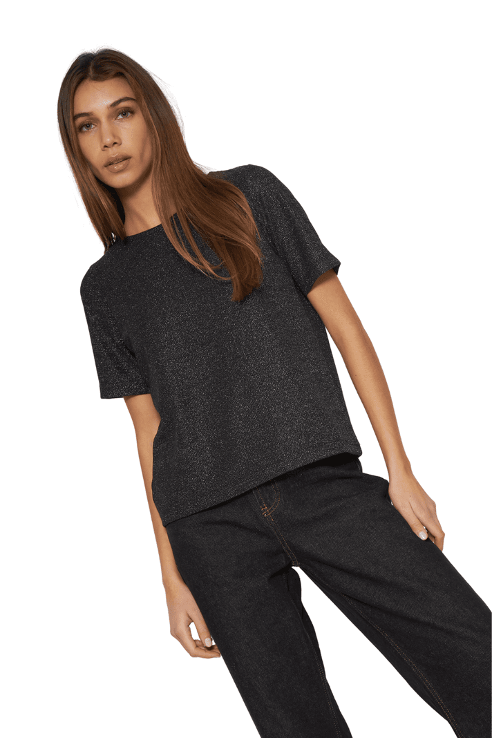 Polera Tesa black silver Jacinta Tienda Negro S