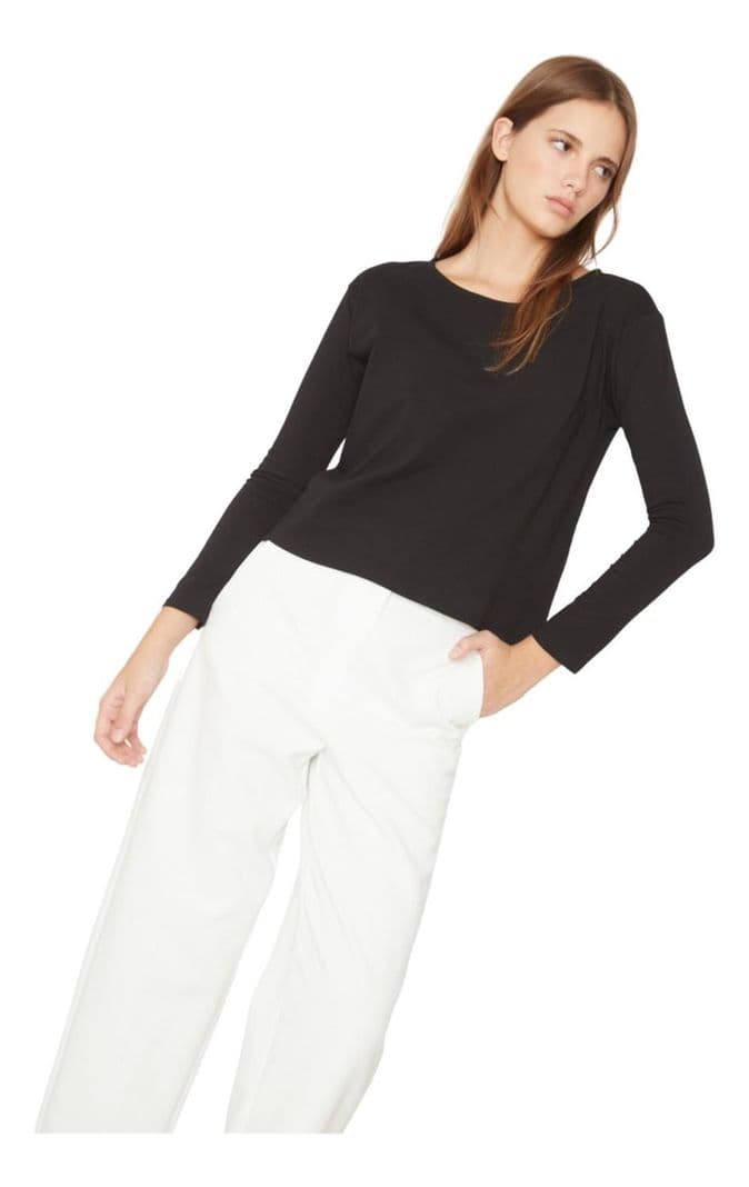 Polera Clara Ii Negra Jacinta Tienda Negro XL