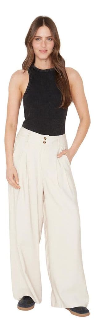Pantalon Laura Ii Crudo Jacinta Tienda Beige 42