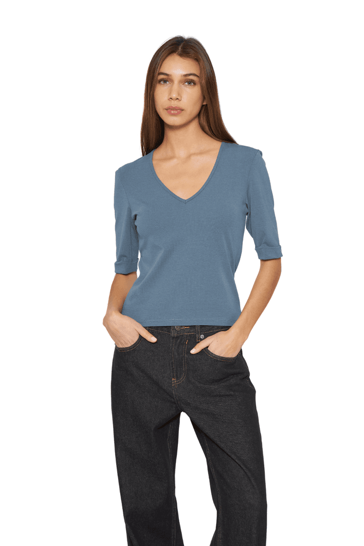 Polera Cami verde Jacinta Tienda XXL
