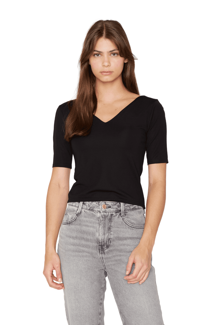 Polera Elisa negra Jacinta Tienda Negro XS