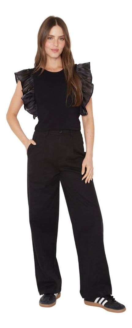 Polera Olimpia Verano Bright Ii Negra Jacinta Tienda Negro S