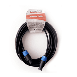 Cable de Parlante StagePRO 9m con Conectores Speakon Negro