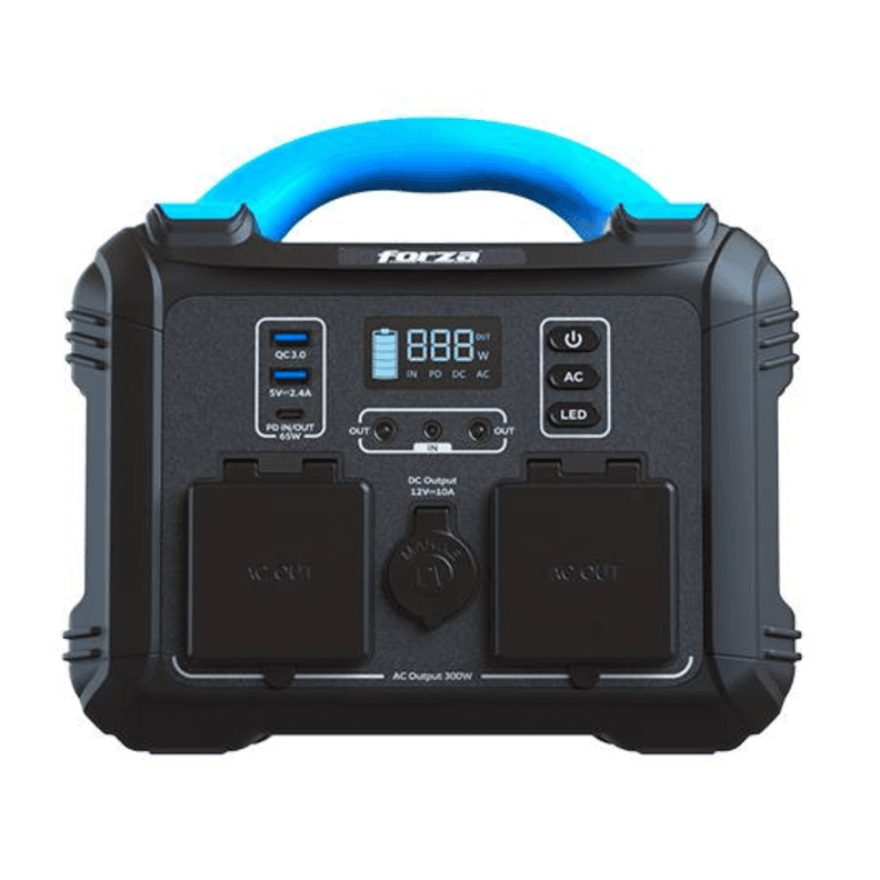 Generador Portatil Forza Titan 300W 220V 236Wh Negro
