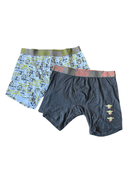 Boxer 2 unidades Talla L The Mandalorian Star Wars Gris Oscuro