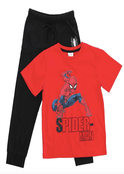 Pijama Spiderman Tallas 6 y 8 Rojo