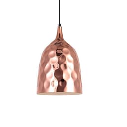 LAMPARA COLGANTE CAMPANA COPPER E27 1X60W Cobre