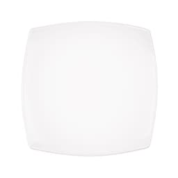 SET DE 6 PLATOS DE PORCELANA CUADRADOS BLANCOS 24 CM STAR Blanco
