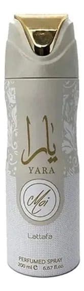 Desodorante Lattafa Yara Moi 200ml Dama Blanco