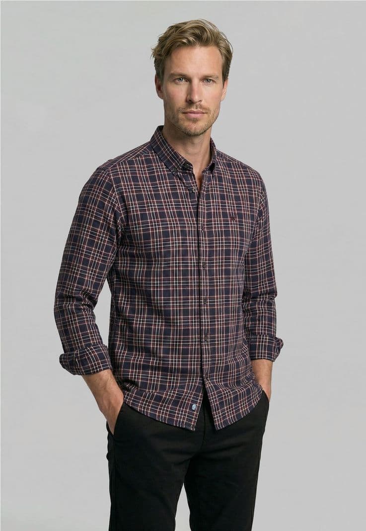 Camisa Tolouse Burgundy Rojo XXL