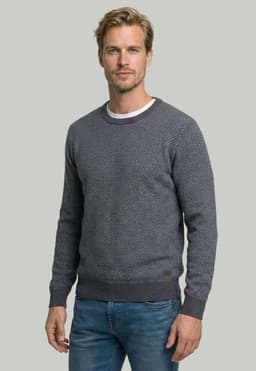 Sweater Leeds Grey Melange Gris M