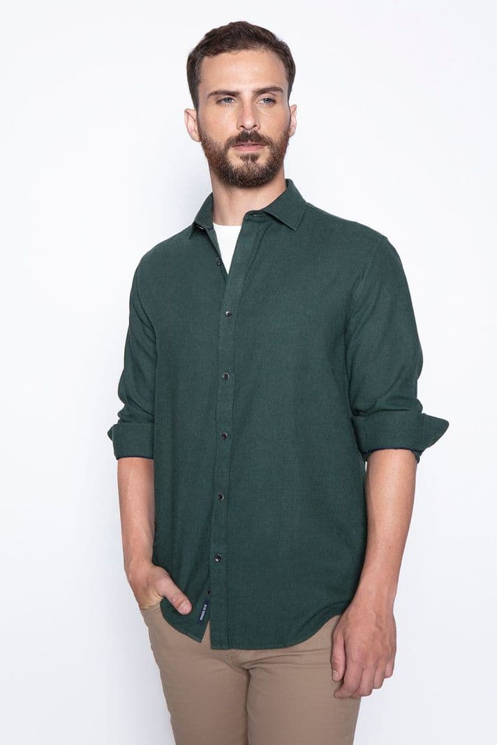 Camisa Sport F Green Melang Verde XXL