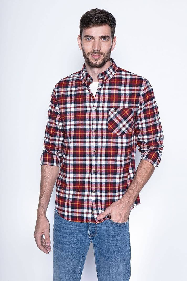 Camisa A Cuadro Baltimore Fj Red Rojo XXL