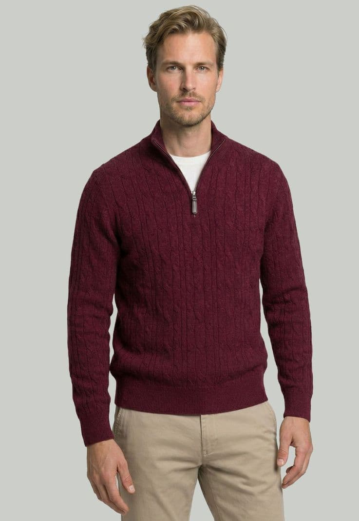 Sweater Colchester Cherry Rojo M