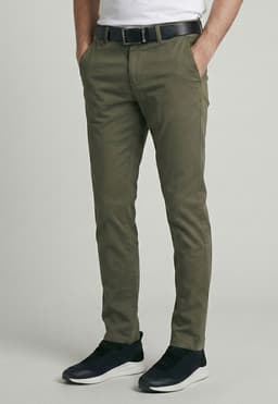 Pantalon Bagneaux Slim Fit Military Verde 42