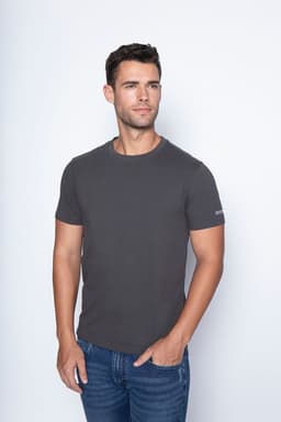 Polera Tres Cruces Charcoal Gris L