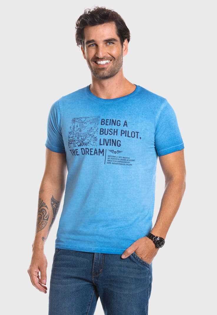 Polera California Turquoise Azul S